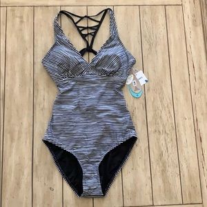prAna Atalia One Piece Bathing Suit Tradewinds S